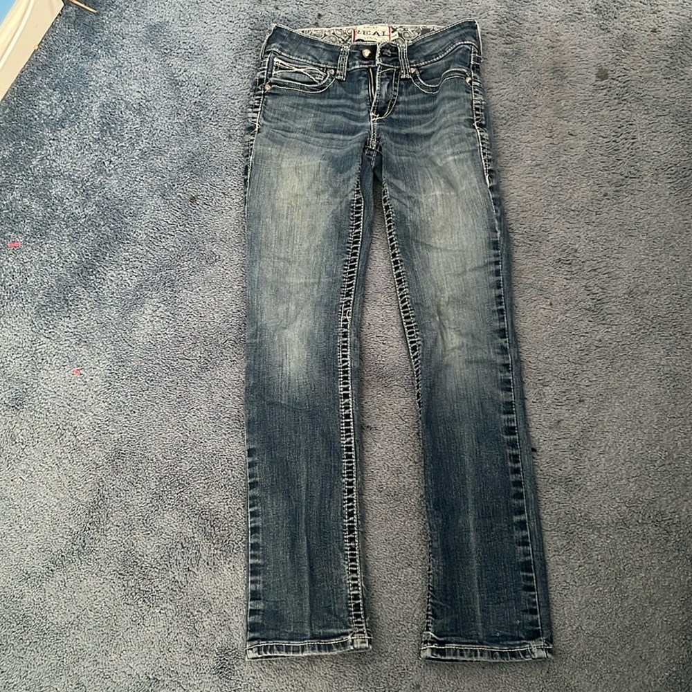 Low rise booty cut jeans